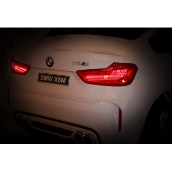 Pojazd dwuosobowy BMW X6M skóra 50kg Biały XXL JJ2168